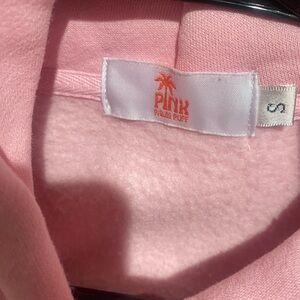 Pink Palm Puff Women's Sweater - Soft Pink